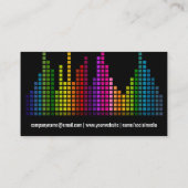 Colorful Sound Bar Equalizer Visitenkarte (Rückseite)