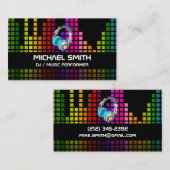 Colorful Sound Bar Equalizer Visitenkarte (Vorne/Hinten)