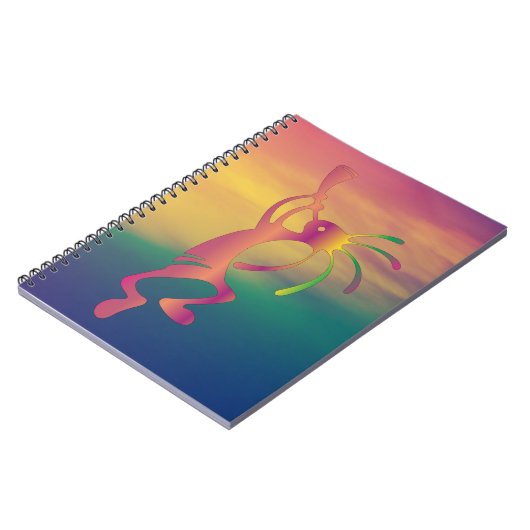 Colorful Southwest Kokopelli Notebook Notizblock (Linke Seite)