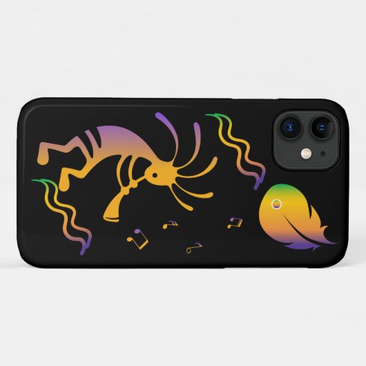 Colorful Southwestern Kokopelli Case-Mate iPhone Hülle (Rückseite (Horizontal))