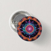 Colorful Space Mandala Button (Vorne & Hinten)