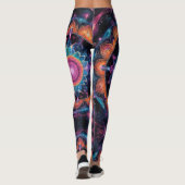 Colorful Space Mandala Leggings (Rückseite)