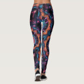 Colorful Space Mandala Leggings (Rückseite)