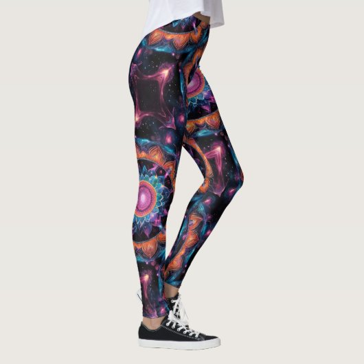 Colorful Space Mandala Leggings (Rechts)