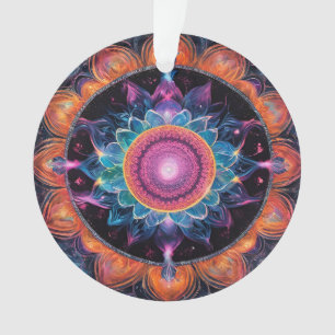 Colorful Space Mandala Ornament