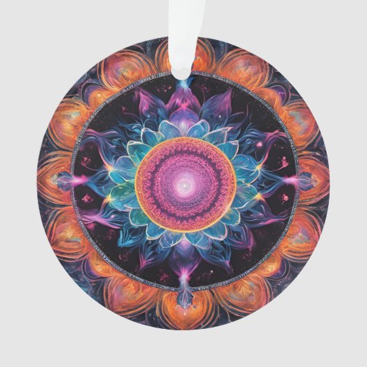 Colorful Space Mandala Ornament (Vorderseite)