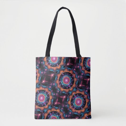 Colorful Space Mandala Tasche (Vorderseite)