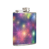 Colorful Sparkles Party Lights Flachmann (Rechts)