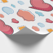 Colorful speech bubbles seamless pattern geschenkpapier (Ecke)