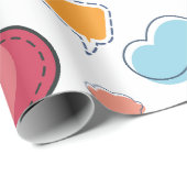 Colorful speech bubbles seamless pattern geschenkpapier (Rolleneckpunkt)