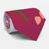 Colorful Spiderwort Flowers Floral Krawatte (Gerollt)