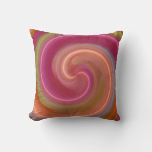 Colorful Spiral Abstract Art 2 Kissen