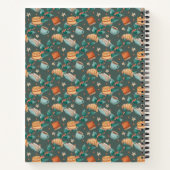 Colorful spiral notebook with a whimsical pattern notizblock (Rückseite)