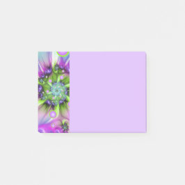 Colorful Spiral Round Shapes Abstract Fractal Art Post-it Klebezettel