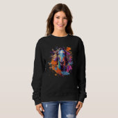 Colorful Splash Arabian Horse Sweatshirt (Vorne ganz)