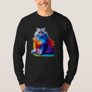 Colorful Splash Art Burmilla Burmillas T-Shirt
