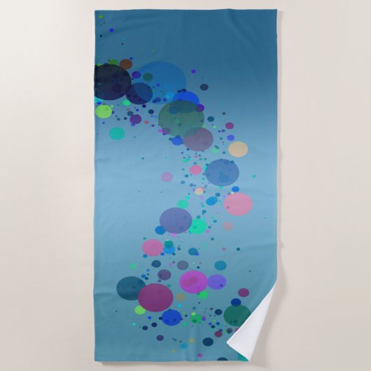 Colorful Spots Strandtuch (Vorderseite)