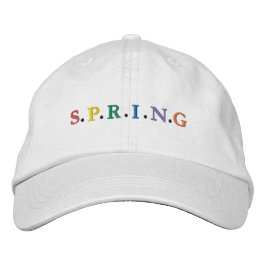 Colorful SPRING Embroidered Baseball Cap Bestickte Baseballkappe