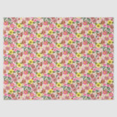 Colorful Spring Floral Garden Gift Wrapping Paper Seidenpapier (Vorderseite)