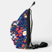 Colorful Spring Floral Pattern – Multicolored  Crossbody Bag (Rechts)