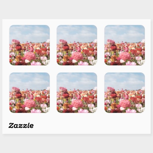 Colorful spring flower sticker (Blatt)