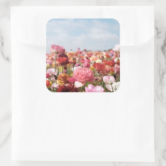 Colorful spring flower sticker (Tasche)