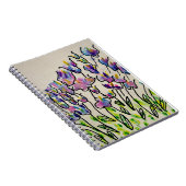 Colorful Spring Tulips Greeting Notizblock (Rechte Seite)