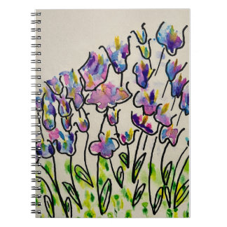 Colorful Spring Tulips Greeting Notizblock