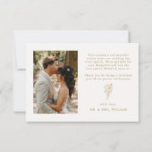 Colorful Spring Wildflower Meadow Garden Wedding Dankeskarte (Rückseite)