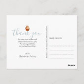 Colorful Sprinkles Baby Sprinkle Danke Postkarte (Rückseite)