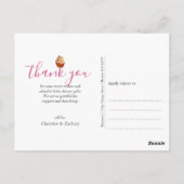 Colorful Sprinkles Baby Sprinkle Danke Postkarte (Rückseite)