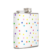 Colorful Square Confetti Flask Flachmann (Rechts)