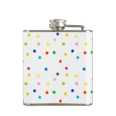Colorful Square Confetti Flask Flachmann (Rückseite)