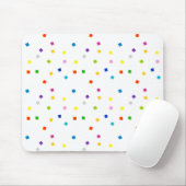 Colorful Square Confetti Mousepad (Mit Mouse)