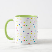 Colorful Square Confetti Tasse (Links)
