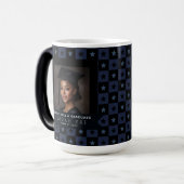 Colorful Square Pattern Gift For Him Grad Verwandlungstasse (Vorderseite Links)