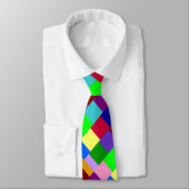 Colorful Squared Necktie Krawatte (Gebunden)