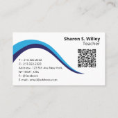 Colorful Star Einzigartige Visitenkarte für das Bi (Rückseite)