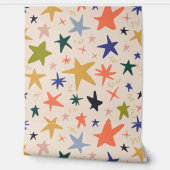 Colorful Star pattern for Your Kid Room Tapete (Abrollen)