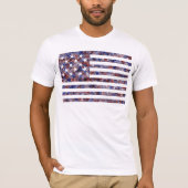 Colorful Star-Spangled Banner America Flag T-Shirt (Vorderseite)