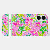 Colorful Starfish Monogrammed Case-Mate iPhone Hülle (Rückseite (Horizontal))