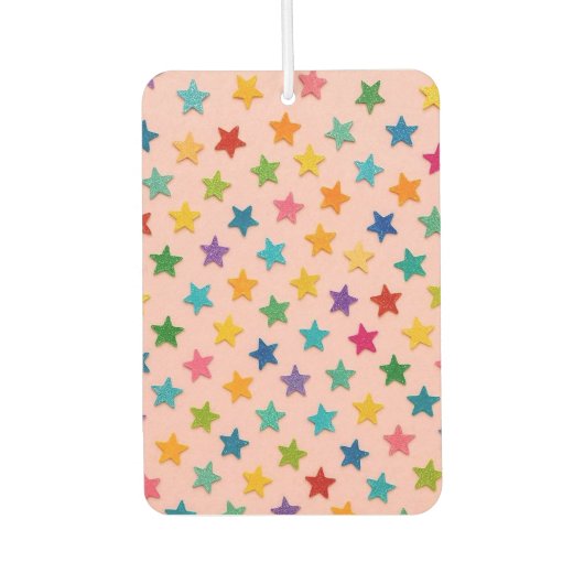 Colorful stars air freshener. autolufterfrischer (Vorderseite)