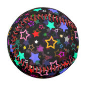 Colorful Stars Black  Baseball (Vorderseite Links)