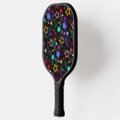 Colorful Stars Black  Pickleball Schläger (Links)