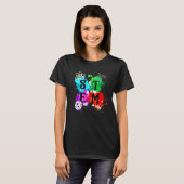 Colorful Stem Squad Students & Teachers Crew T-Shirt (Vorne ganz)