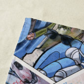 Colorful Street Art Collage Strandtuch (Beispiel)
