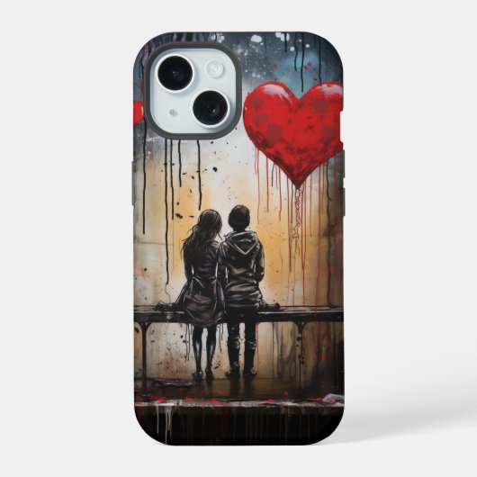 Colorful Street Art - Graffiti Phone Case iPhone 15 Hülle (Rückseite)
