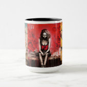 Colorful Street Art Tasse (Zentrum)