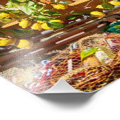 Colorful Street Stall in Italien Fotodruck (Ecke)