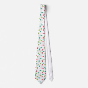 Colorful String Lights Christmas Neck Tie Krawatte